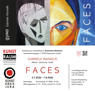 Ausstellung FACES im Kunstraum Klostertor Ausstellung FACES im Kunstraum Klostertor